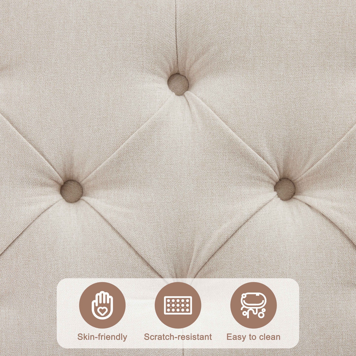 35 Inch Extra Large Storage Ottoman Coffee Table, No Assembly Required