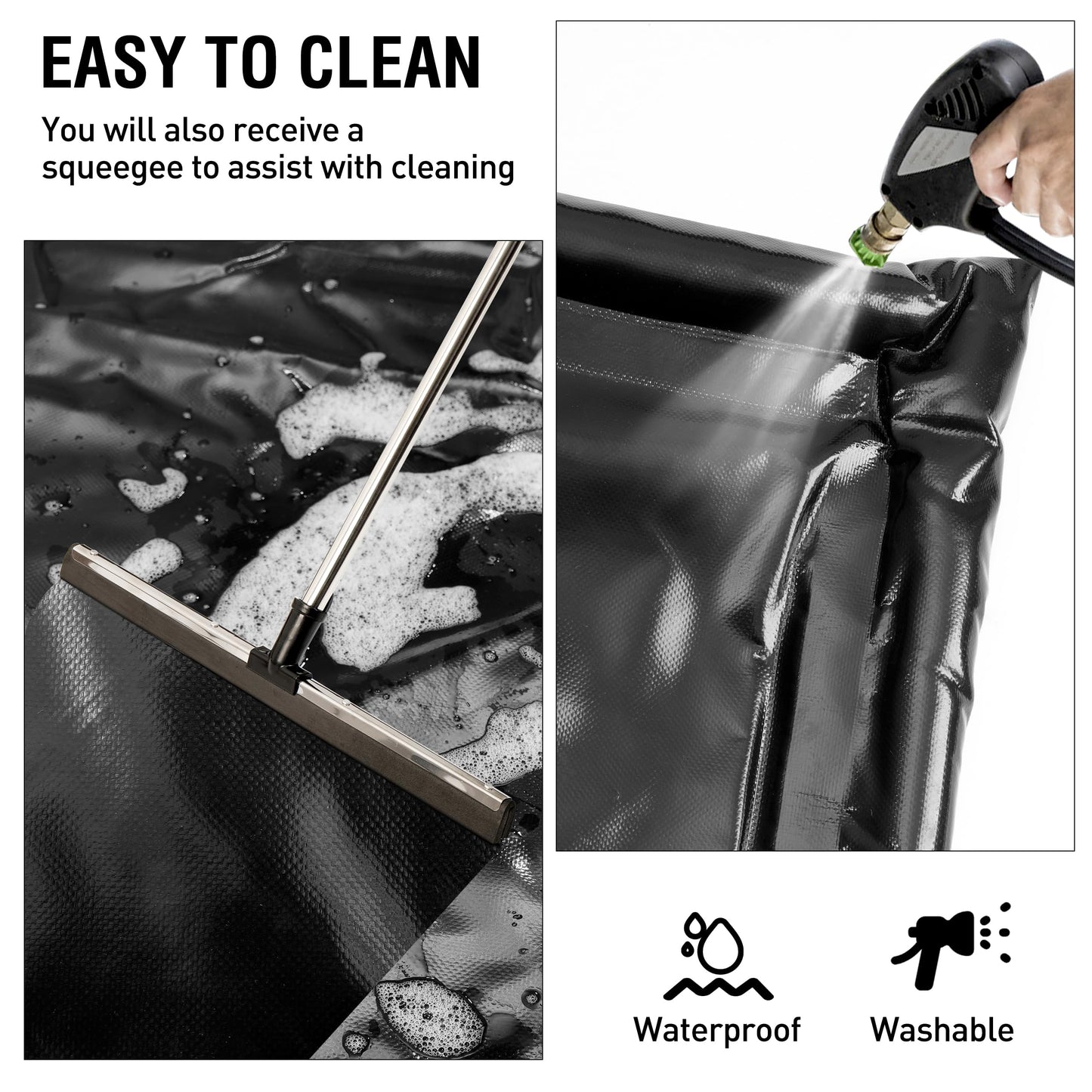 Garage Floor Mat, Under Car Waterproof Containment Mats, Oil Mat for Garage Covering