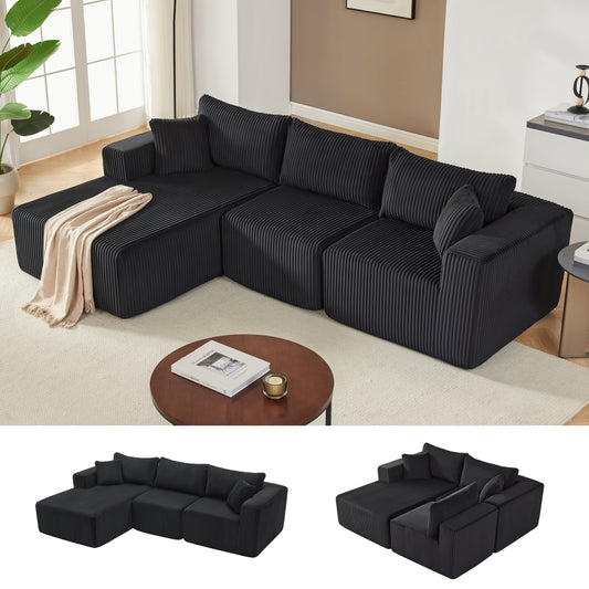 Cloud Couch Sectional with Deep Seat, Comfy Couch with L-Shaped Chaise