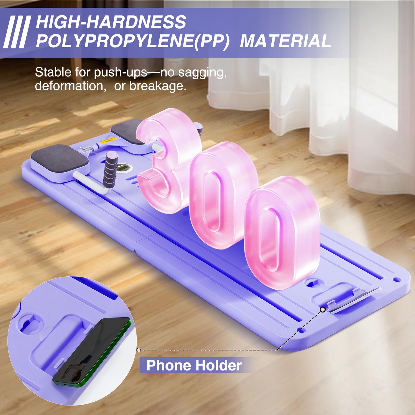 Pilates Board, Foldable Pilates Reformer, Portable Reformer Pilates Machine with Timer