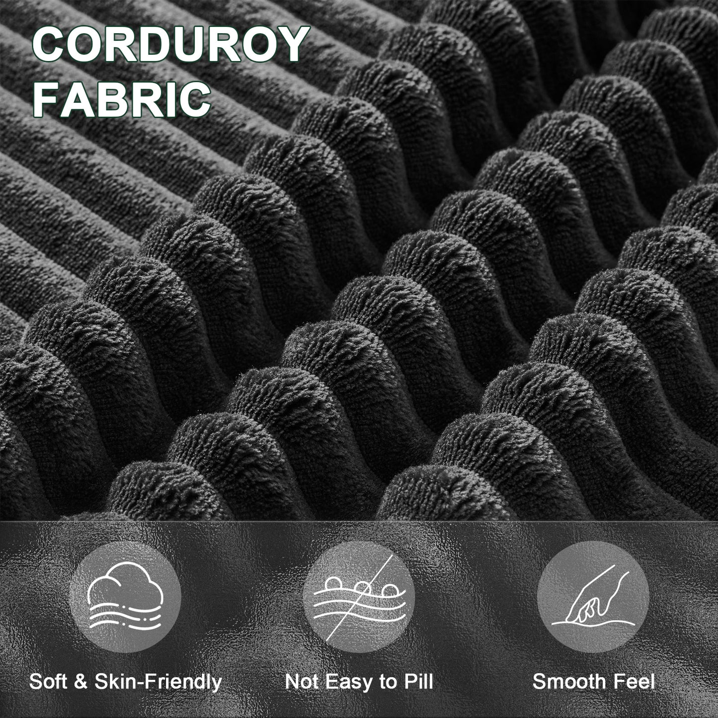 Mangodan  Sectional Couch, Boneless couches for Living Room, U Shaped Couch with Convertible Ottoman