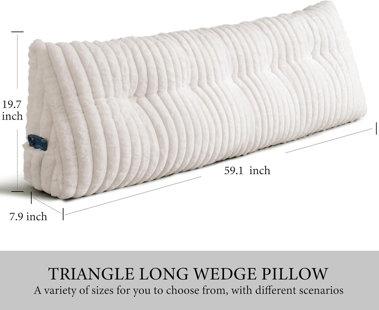 Triangular Wedge Pillow Headboard Queen, Cushion Headboards Reading Pillows