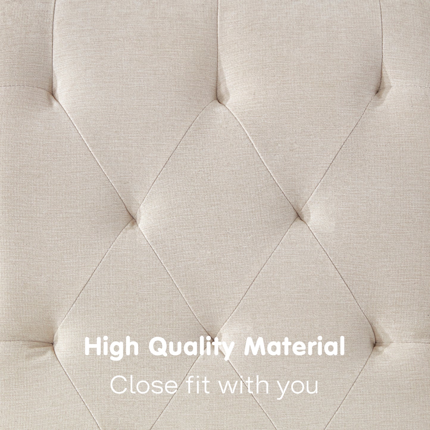 MangodanTufted Soft Chaise Lounge Indoor, Linen Rivets Chaise Lounge Chair for Bedroom Living Room