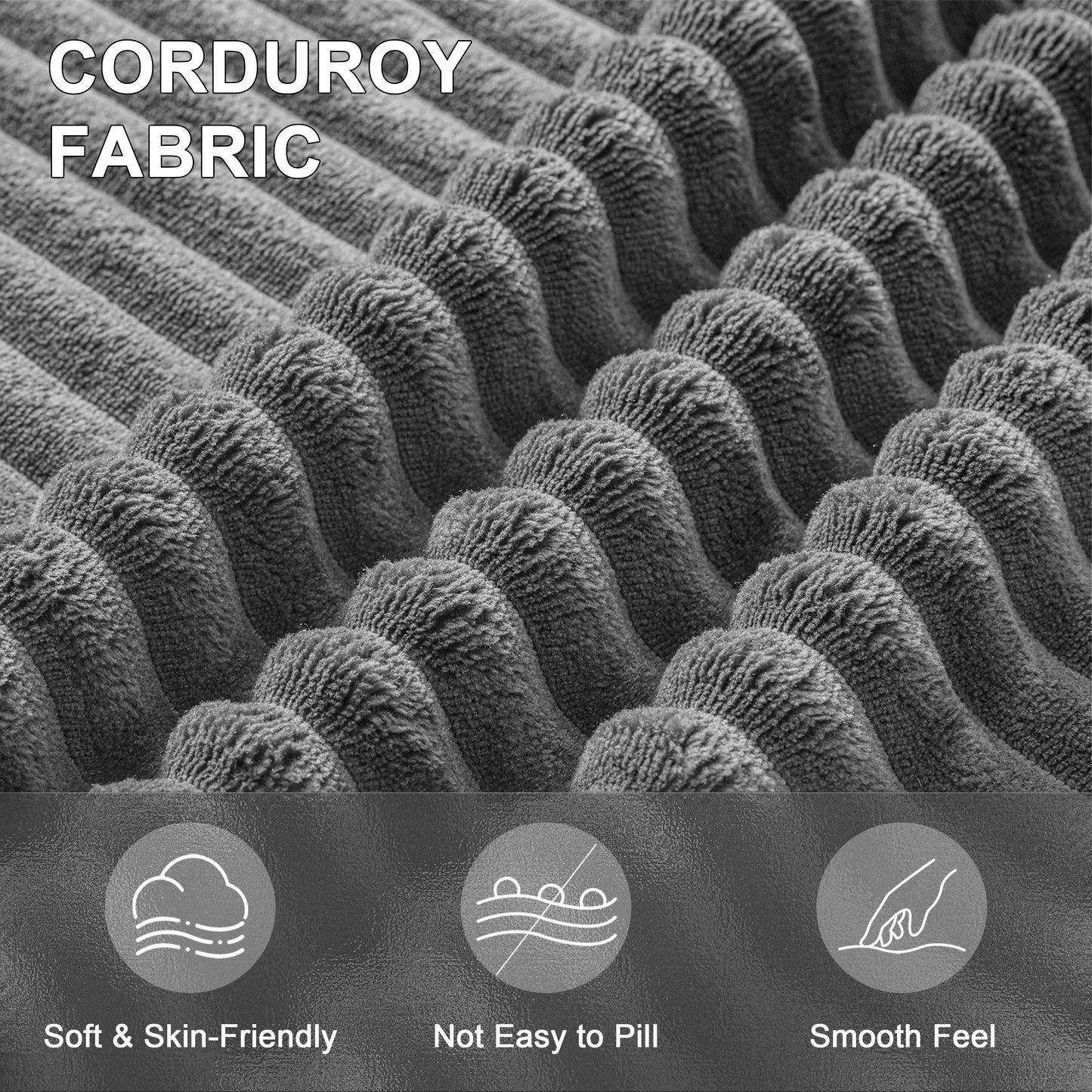 Mangodan  Sectional Couch, Boneless couches for Living Room, U Shaped Couch with Convertible Ottoman