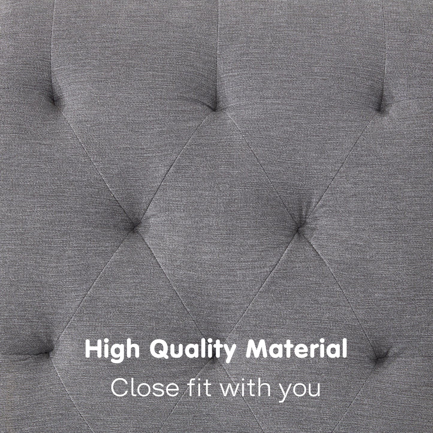 MangodanTufted Soft Chaise Lounge Indoor, Linen Rivets Chaise Lounge Chair for Bedroom Living Room