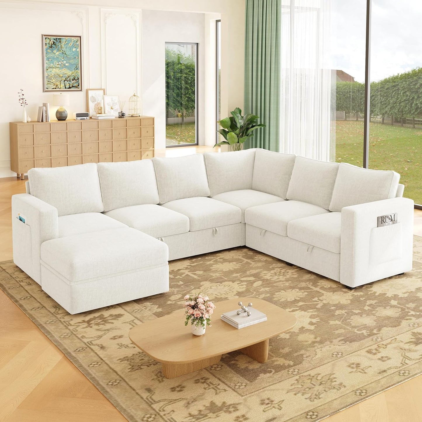 Sectionals Modular Sofa with Storage, Comfy Sectional Couches for Living Room & Apartment