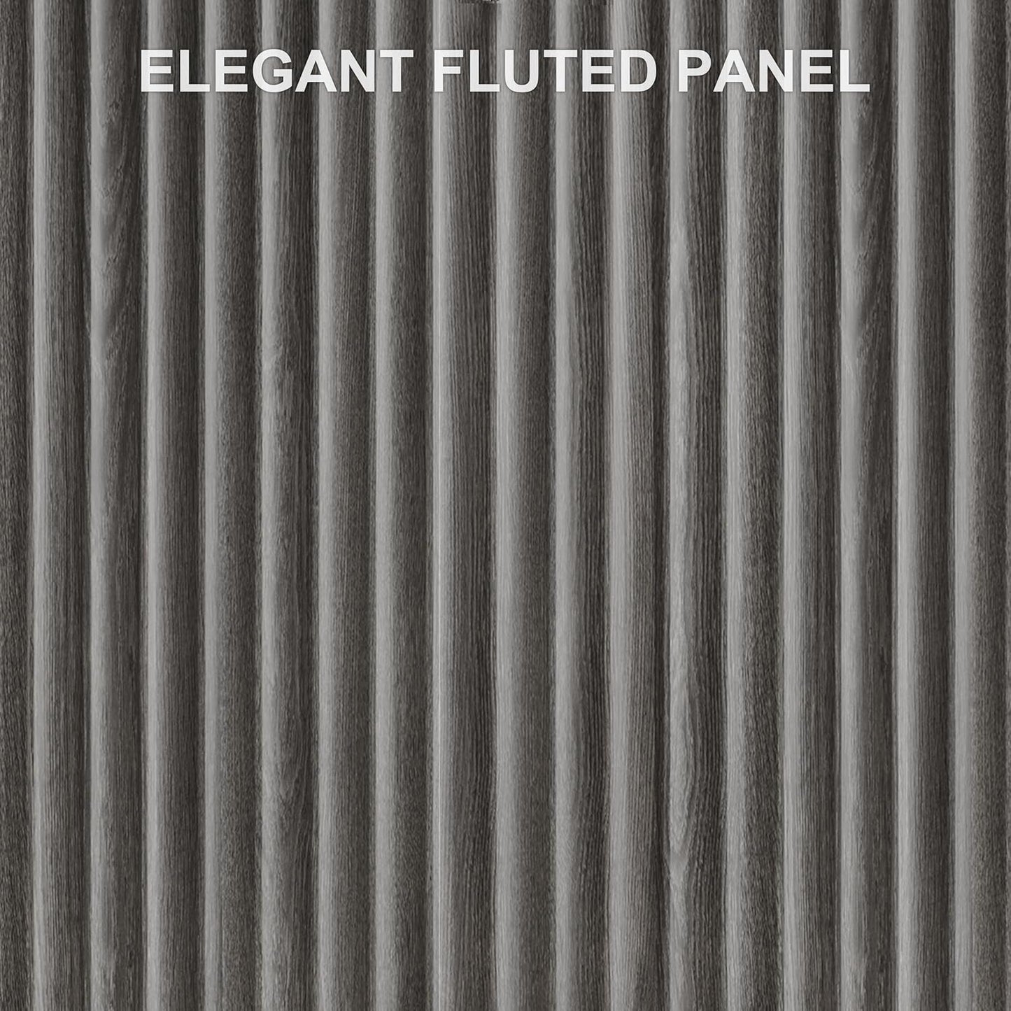 Buffet Sideboard Cabinet with Storage, 34.2" H Fluted Credenza with Adjustable Shelves