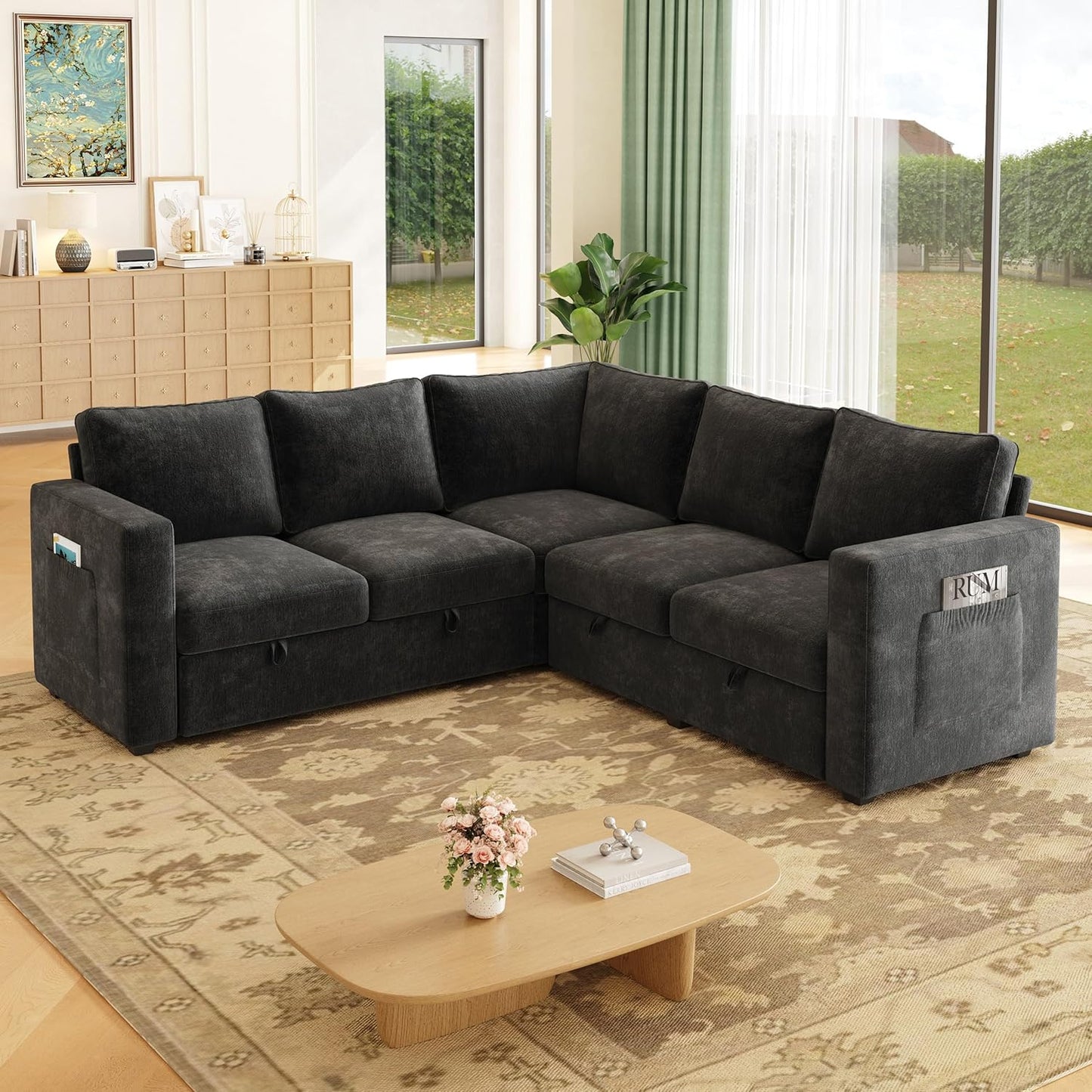 Sectionals Modular Sofa with Storage, Comfy Sectional Couches for Living Room & Apartment