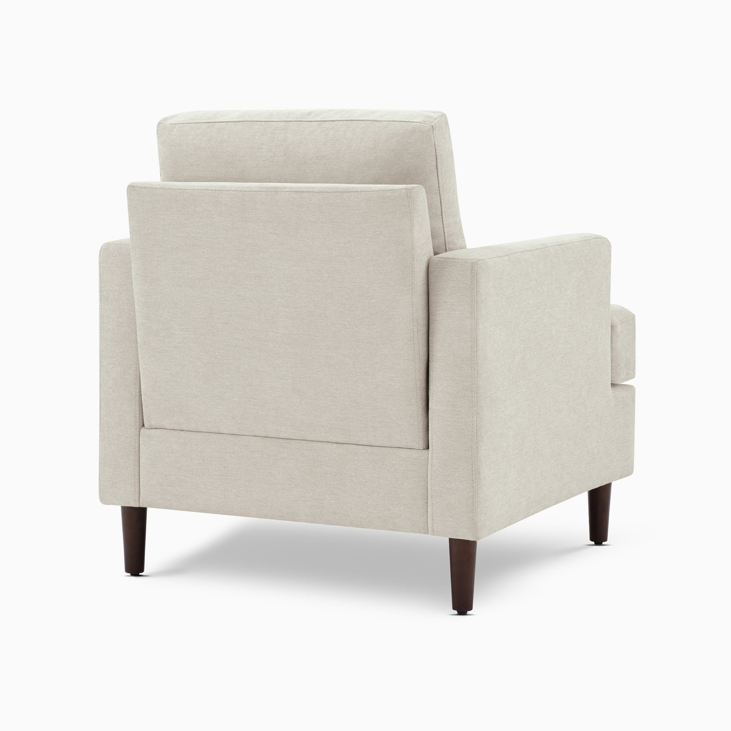 Mid-Century Accent Chair,Modern Linen Fabric Armchair for Living Room