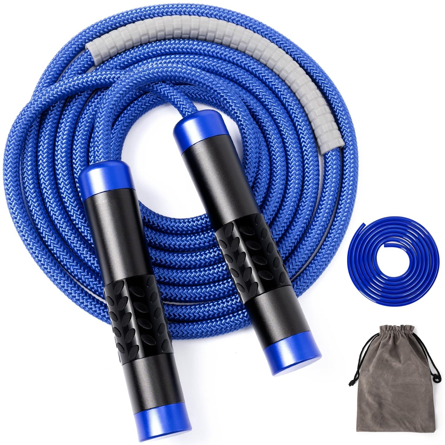Mangodan 1LB Weighted Jump Ropes for fitness Women Men, Tangle-Free Ball Bearing Rapid Speed Skipping Jump R